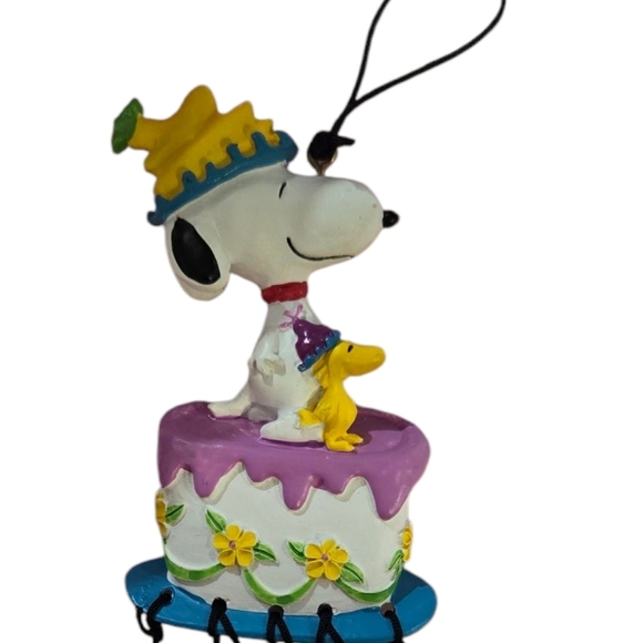 Snoopy and Woodstock Wind Chime - Purple and Gold. Birthday Cake. Brand New - Picture 3 of 4